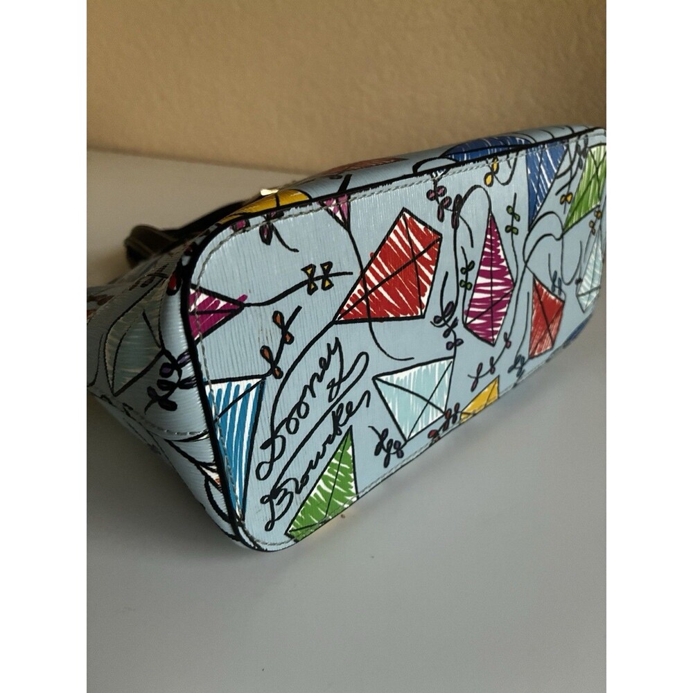 Dooney & Bourke Kite Ruby Mini Bitsy Satchel Multi Color Leather Crossbody - Picture 14 of 15